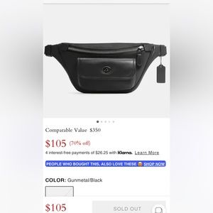 Coach Heritage Belt Bag 💼
